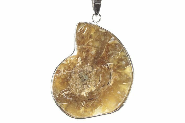 Fossil Ammonite Pendant - Million Years Old #252565